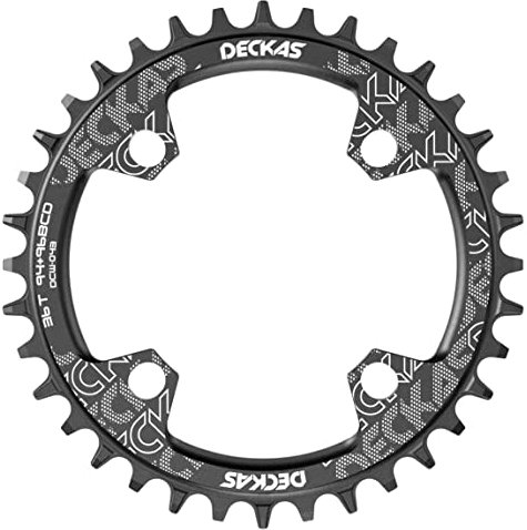 Plato redondo u ovalado para bicicleta de 94 mm y 96 mm BCD de dientes anchos estrechos 32T 34T 36T 38T se adapta a 7 a 12 velocidades, hecho de aluminio 7075 (óvalo, 36T)