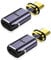 AOUZOVLI 2 Stück USB C Magnet Adapter, Verbinder, 140 W Magnetisch Adapter, Magnetic Cable Schnellladung/USB4 40 Gbit/s/8K-Video, Geeignet für Laptops, Mobiltelefone, HD-Fernseher