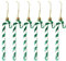 Kioriur Weihnachtsdekoration Candy Cane, Dekoration zum Aufhängen, 6 Stück in Form einer Zuckerstange, Weihnachtsschmuck für Weihnachtsbaum-Anhänger
