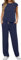 GRECERELLE Two Piece Outfits Women Summer Short Sleeve Tracksuit Womens Full Set Lounge Wear Sets for Women Casual Crew Neck Cap Sleeve Tops and Jogging Bottoms with Pockets(Navy Blue, L)
