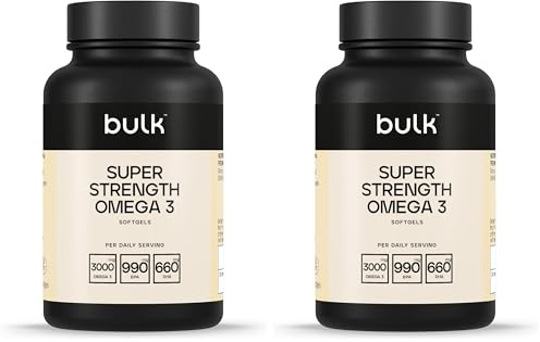 Bulk Super Strength Omega 3 Softgels, 1000 mg, Pack of 540
