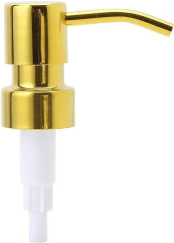Gold One Size Soap Dispenser Pump Replacement/Liquid Bottle Soap Pumps,Metal Bronze Soap Lotion Container Countertop Soap Dispensers,Holders and Dispensers