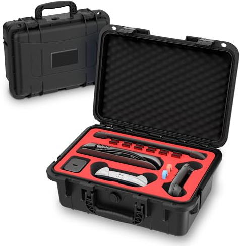 LXFEIFANTECH wasserdichte große Tragetasche für Switch 2, professionelle Harte Schutzhülle für unterwegs, bietet Platz für 12 Spielkarten, All-in-One-Aufbewahrungsorganizer für Zubehör, schwarz