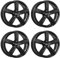 4x Dezent Felgen TU black 8.0Jx18 ET42 5x108 kompatibel mit Jaguar E-Pace F-Pace XE XF