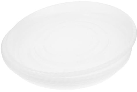 KONTONTY 4 Piezas Bandeja de plástico para macetas Estante de Secado de Platos macetas para Plantas macetas para Plantas Jardinera de Cobre regadera Bonsai páginas Transparente