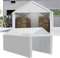 YRHome Lagerzelt 3x6 m mit PE-Dach Industriezelt PVC Wasserdichter Reißenresistenter Carport Garagenzelt für Auto, SUV, LKW, Boot&Mobile Lagerung-Weiß