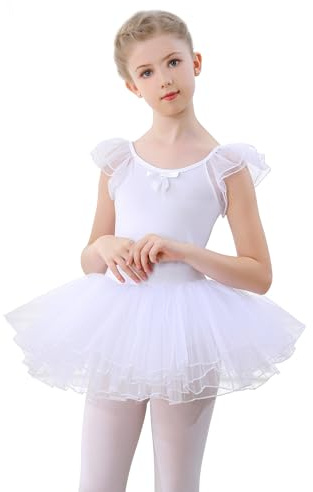 FONLAM Vestito Body Danza Balletto per Bambina Ragazza Tutu Ballerina Danza Classica Bambina