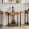 ZDFTGKM Table console à 2 étages en bois massif avec tiroir, canapé de couloir pour table d'offrande de temple, bureau de sanctuaire