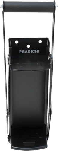 PRADICHI Wall-Mounted Can Crusher – Heavy-Duty 16oz/500ml Aluminum Can Press with Built-In Bottle Opener, Non-Slip Handle, Easy Installation for Beer, Soda, and Pop Cans (Black)