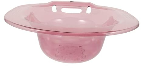 PLAFOPE Sitzbadewanne aus Pet Kunststoff für Toilettensitz Ergonomisches Hämorrhoiden Sitzbad Belastbar und Verschleißfest Platzsparend mit Aufhängedesign Sitzbad für Frauen