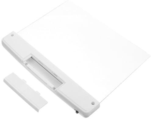 Kisangel Klemmbare LED Panel Buchlampe für Nachtlesen Zuhause | Weißes Kunststoffgehäuse, Leichtes Format, 3 Stück Aaa Batterien Erforderlich