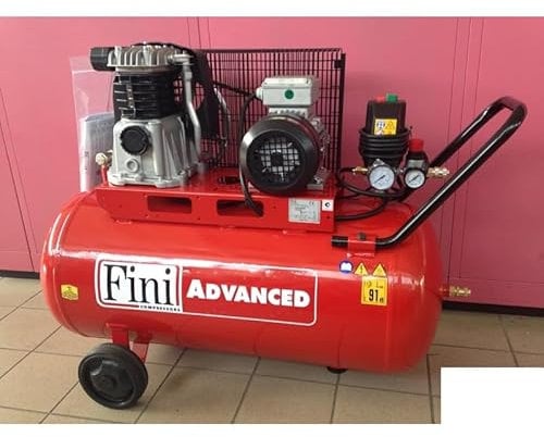 Fini COMPRESSORE Aria Traino A Cinghia 100 (90) Litri 2 HP 1,5 KW TRIFASE MK 102