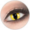 Farbige 'Cat Eye' Kontaktlinsen von 'Evil Lens' zu Fasching Karneval Halloween 1 Paar gelbe schwarze Crazy Fun Kontaktlinsen mit Kombilösung (60ml) + Behälter in Topqualität ohne Stärke