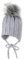 Sterntaler Unisex Baby Strickmütze StrickMütze, Silber mel., 45 EU