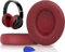 SoloWIT® Cuscinetti Auricolari Di Ricambio per Beats Studio 2 e Studio 3 Wired/Wireless Cuffia con morbida pelle proteina/memory foam/nastro adesivo forte - Borgogna