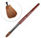 KAZIPOP Kolinsky Sable Nail Brush Acrylic Brush for Acrylic Powder Nail Art Pen with Red Wooden Handle Manicure Design 18#
