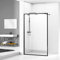 Paroi de douche Walk In Loft - Noir - 70 cm