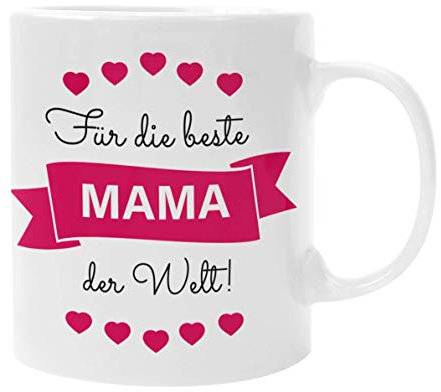 Für die beste Mama der Welt (Rot) – Mutter Geschenke