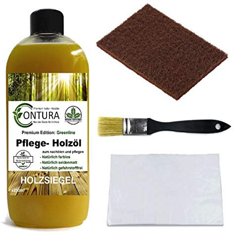 Contura Holzpflege Set Pflegeöl Holzöl Wachs Tisch Möbelöl Holzschutz nachölen auffrischen pflegen Holzpflegeset Pflegeset Pflegemittel Möbelpflege Möbelpflegeöl