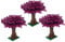 Steinchenshop 3er Set Bäume für Deine City - kompatibel mit Allen führenden Marken - 342 Klemmbausteine - Baum… (Magenta)