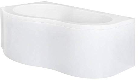 MILANO White 1500 x 1000mm Left Hand Corner Bath Panel | Acrylic Construction. Generous Bathing Capacity. Stains & Scuff Resistant. Contemporary Style. Height Adjustable Feet.
