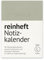 reinheft Kalender 2025 mit Softcover Umschlag, wiederverwendbarer Hülle und auswechselbarem Kalendarium, leicht und flexibel, Größe L, ca. Din A5, Farbe Grau