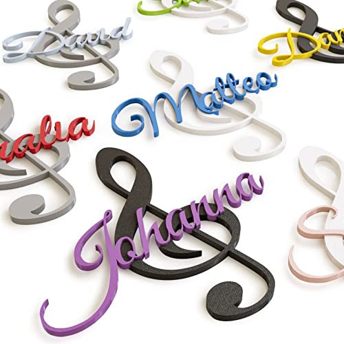 Zwayve Name Door Sign Personalised Music Lettering Door Sign Personalised