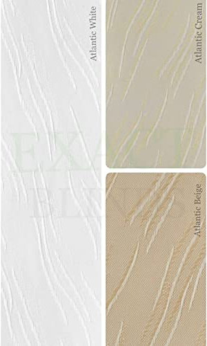 ATLANTIC Vertical Blinds Slats Made to Measure 89mm (3.5 Wide) with FREE Weights Chain & Hangers - By EXACT BLINDS.