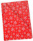 ADQUATOR 50 Blatt rotes Seidenpapier mit weißer Schneeflocke, 50 x 35 cm, Geschenkpapier für Valentinstag und DIY-Geschenkdekorationen (rot mit weiß)