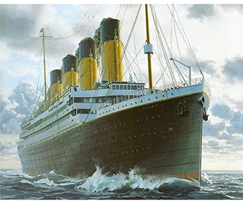 YSCOLOR Diamant Painting Full Round Drill 5D Diy Diamant Malerei Titanic Ship Stickerei Wohnkultur Geschenk 30x40cm