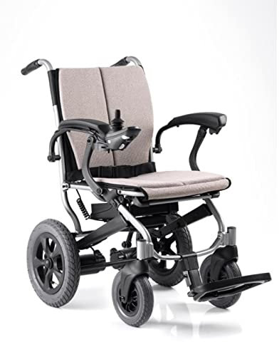 MILIPA Light Folding Portable Adult Electric Wheelchair, Lithium Battery Box Removable, Electromagnetic Wheel Lock, The Whole Car Is Only 21KG.