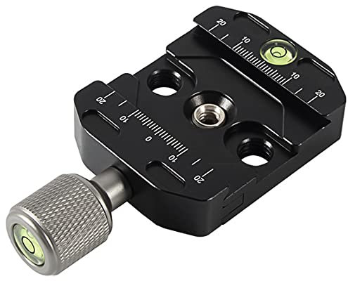 DEYOT CL-50N Schnellkupplungen mit Aluminium Legierung Für Schnellwechselplatte und Stativ oder Monopod Kompatibel mit Arca-Swiss Standard