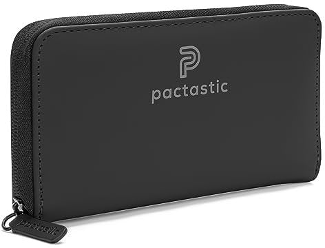 Pactastic Geldbeutel mit 12 Kartenfächer & einem Münzfach | 130 gramm leichtes Portemonnaie für Karten & Bargeld aus wasserabweisendem veganen Tech-Material | 20 x 10 x 2,5 cm