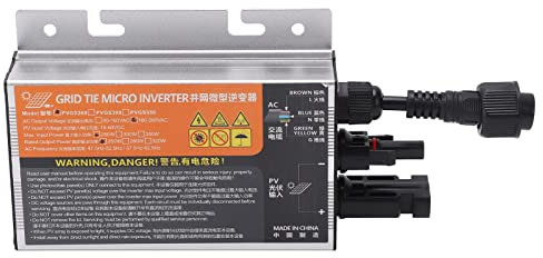 Micro-onduleur Solaire Photovoltaïque avec Dispositif de Conversion de Puissance, Protection IP55, Alliage d'aluminium 18-60 V pour Systèmes d'énergie Solaire (PVGS-260W