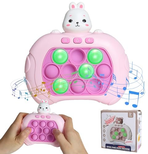 Pop Elektronisches Spiel it, Quick Push Pop it Spiel, Puzzle-Spielmaschine Game Controller, Sensory Fidget Toys, Anti-Stress Fidget Squeeze Handheld-Konsole Geschenk für Kinder und Erwachsene