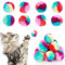 Amaxiu 20 Pcs Bunte katzenspielzeug Ball, 3 cm katzenball Pom Pom Ball Spielzeug Katze Ball interaktives Spielzeug Training Ball Spielzeug für Indoor Katzen Kätzchen üben Spielen