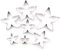 7 Stück Rosenblätter Calyxs Blatt Ausstecher Set Blütenpaste Blume Form Sugarcraft Fondant Modellierwerkzeug für Kuchen Dekorationen Werkzeug Blume Modellierwerkzeuge