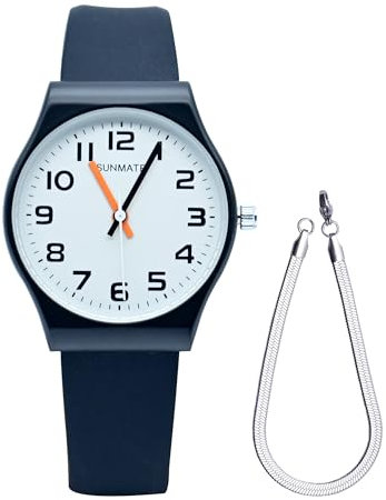 MUXIJIA Damen Armbanduhr - Analog Quarz Silikonband Fashion Casual Damenuhren