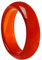 GALPADA Chalcedon-Ring Roter Karneol-Edelstein-Bandring Für Damen – 17 Mm Karneol-Ton-Fingerring Rosenring Karneol-Bandring Schmuck Runder Ring Miss-Achat-Schmuck Kristall