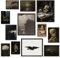 Dark Academia Dekor für Wanddekoration, Gothic-Heimdekoration, Vintage-Wandkunst, ästhetische Poster, Gothic-Wanddekoration für Schlafzimmer, gruselige Hexengalerie-Kunstdrucke, stimmungsvolle