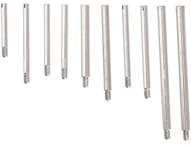 Naroote Uhrenarmband-Schrauben, Uhrenarmband-Verbindungsstifte, Armband-Schrauben-Set, 10 Größen, Zubehör für Uhrenreparaturwerkzeuge mit Aufbewahrungsbox für Uhrmacher und (100PCS)