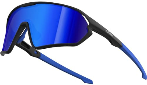 ER00 Polarisierte Sportbrille für Damen, Jugendliche und kleine Gesichter – UV400 Schutz Fahrradbrille Schnelle Brille ideal für Handball, Tennis, Crossminton, Baseball, Volleyball