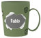 ILS I LOVE SHOPPING Tasse personnalisée avec nom gobelet en plastique 350 ml pour micro-ondes avec poignée petit déjeuner Made in Italy (FABIO)