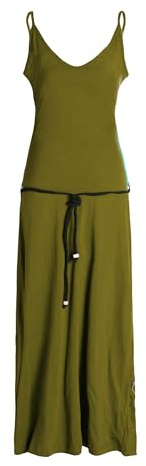 Vishes Damen Sommerkleid mit Trägern in Orange I Größe M (36) I Handgefertigt aus 100% Baumwolle I Stylisches Sommerkleid für Freizeit & Alltag I Nachhaltige Alternative Bekleidung