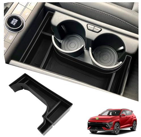 Ruiya für Hyundai Kona SX2 EV Elektro 2024 2025 Mittelkonsole Aufbewahrungsbox, Mittelkonsole Organizer Kona 2024 Armlehne Organizer Tray Mittelarmlehne Handschuhfach [Nicht für Benzin&Hybrid]