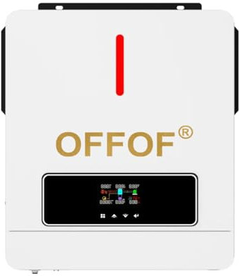OFFOF Solar Wechselrichter MPPT 140A ON&Off Grid Solar Inverter 120A MPPT Solar Charged AC to DC 24Vdc 48Vdc Battery System Pure sine Ware Output (24, Volt)