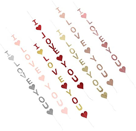 KITANDOVE Herz Girlande Hochzeit Banner Ich liebe dich Banner Hochzeit Dekorationen für Party