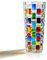 Joy PerfvmE - Handbemalte Glasvase, 19,7 cm hoch, mit Buntem Muster in Mosaikoptik – Kunstvolle Deko- und Blumen Vase Glas für Ihr Zuhause