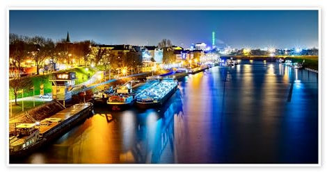 Duisburg Hafen Dammstr Poster von Daniel Heine 40 x 20 cm Wandbilder Wanddeko