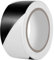 Duccinp Warnband Sicherheitsklebeband, 50mm x 33m Wasserdicht Selbstklebend Warnklebeband, PVC Absperrband, Boden Markierungsband Für Warnmakierungen Und Bodenkennzeichnungen (Weiß-Schwarz)